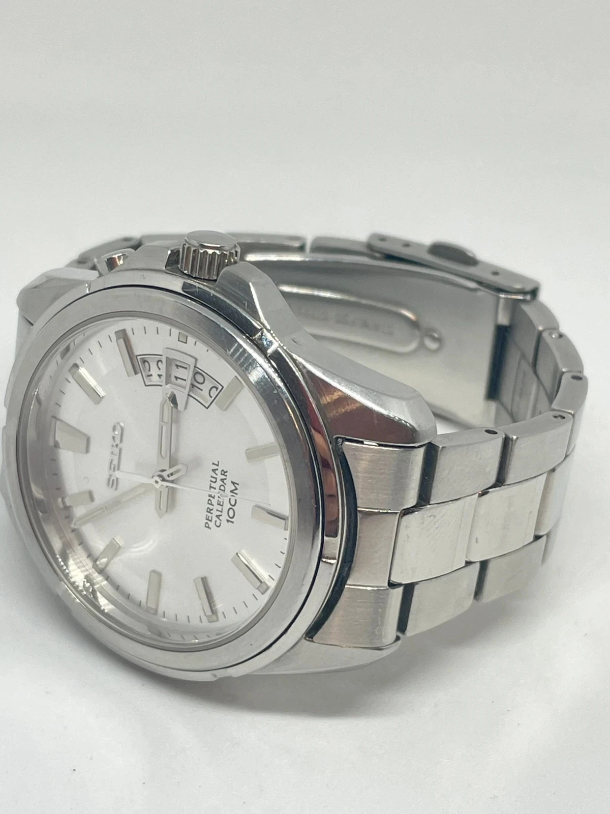 Raro Relógio Seiko SNQ129P1 Calendário Perpétuo 6A32 zafiro 100 m raro Japão importação Europa – photo 8